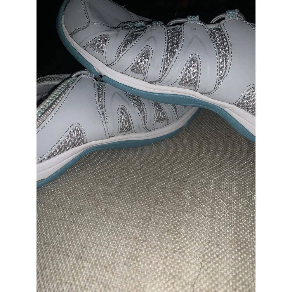 Ryka Womens Shoes 7 Tangie Gray White‎ Blue